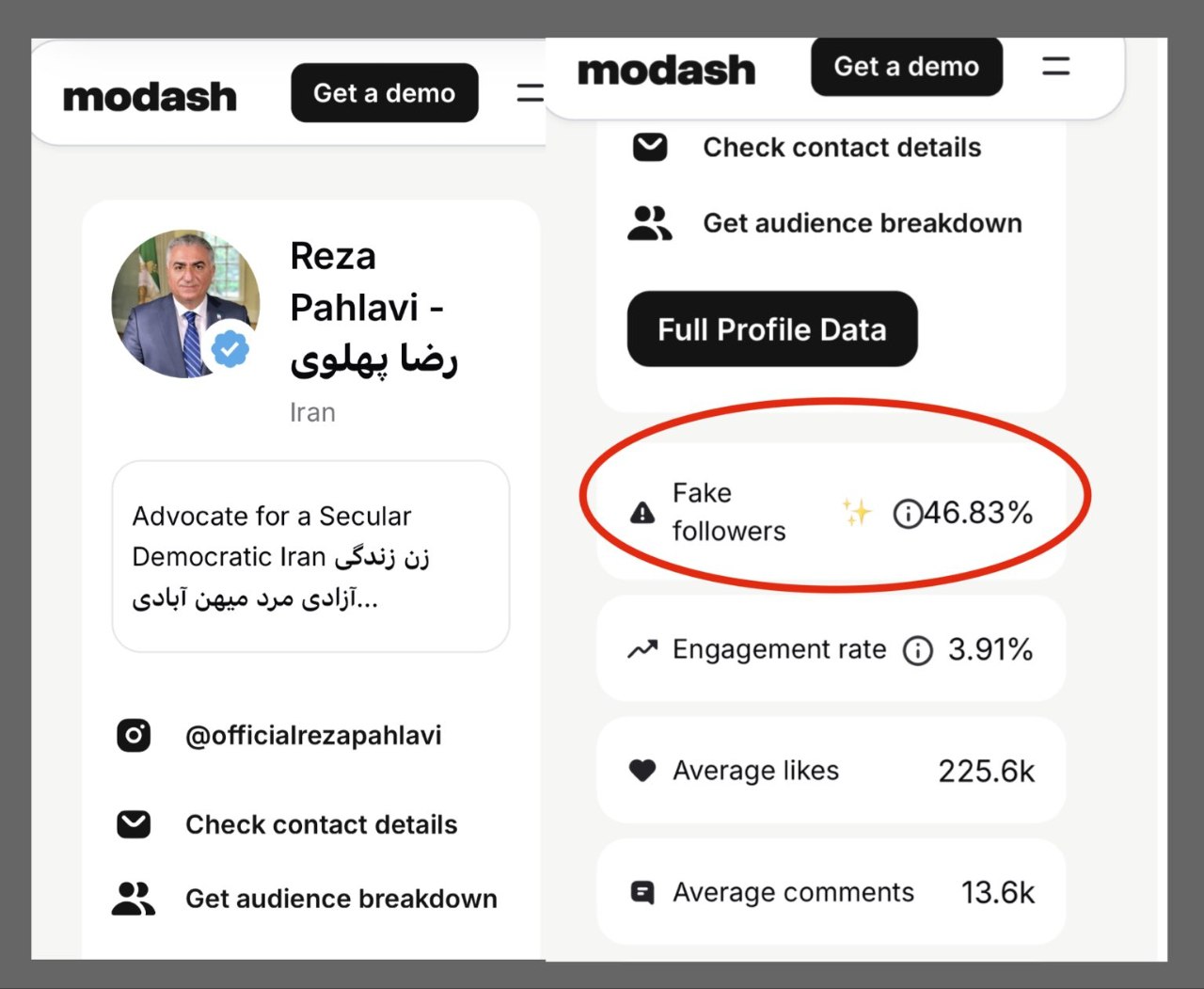 کنکاشی در کارزار اینستاگرامی رضا پهلوی با ۸۰ میلیون بازدید